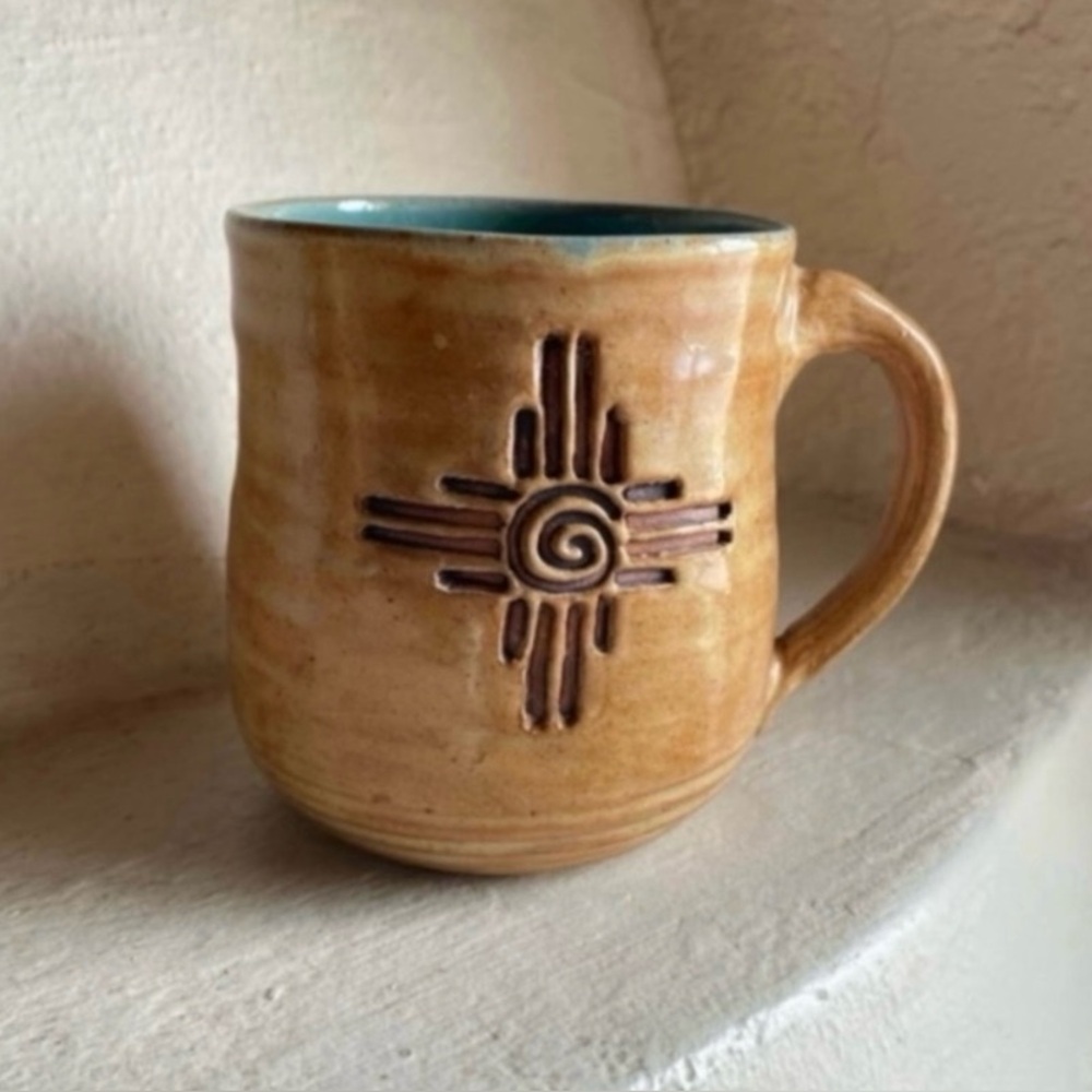 Zia New Mexico Handmade Artisan Pottery Ceramic Mug